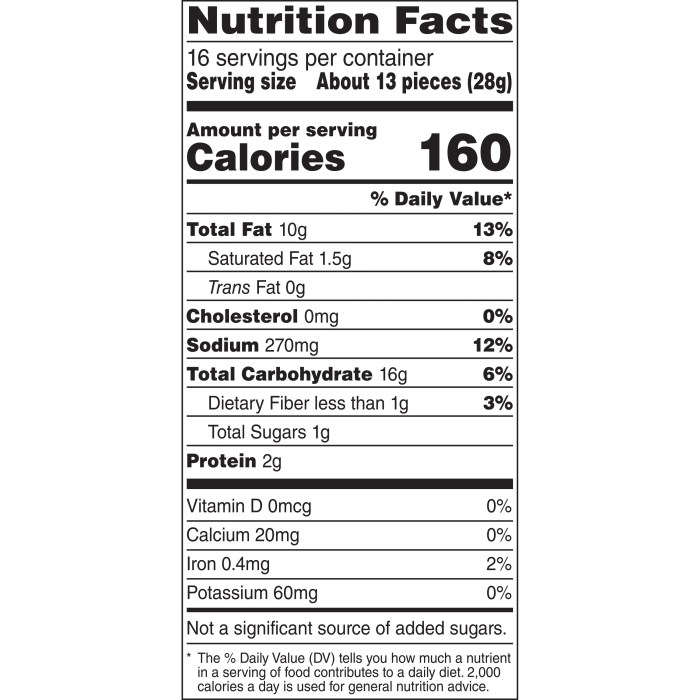 Cheetos cheese puffs nutrition facts