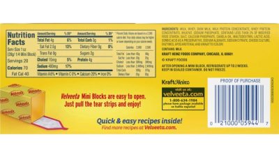 Nutrition in Velveeta Cheese A Comprehensive Guide