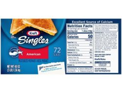 1 Slice of American Cheese Nutrition Facts