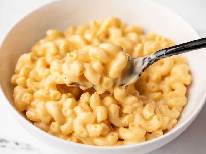 Homemade mac and cheese nutrition