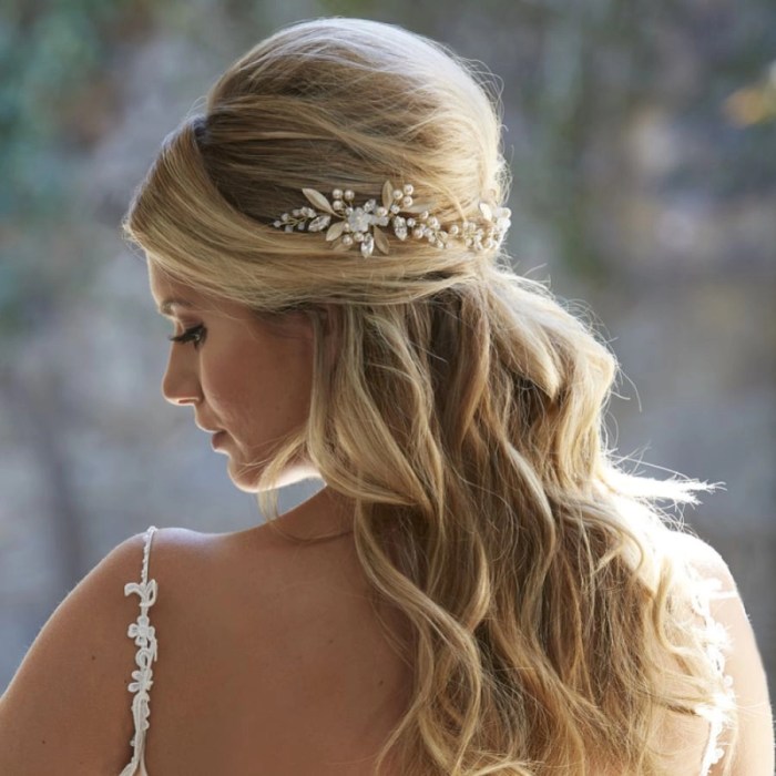 Wedding hairstyles for long hair half up