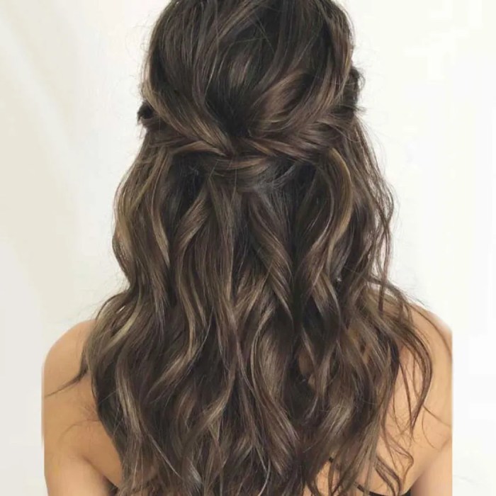 Down wedding hairstyles for long hair