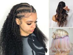 Half Up Half Down Braided Hairstyles for Black Hair