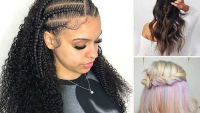 Half Up Half Down Braided Hairstyles for Black Hair