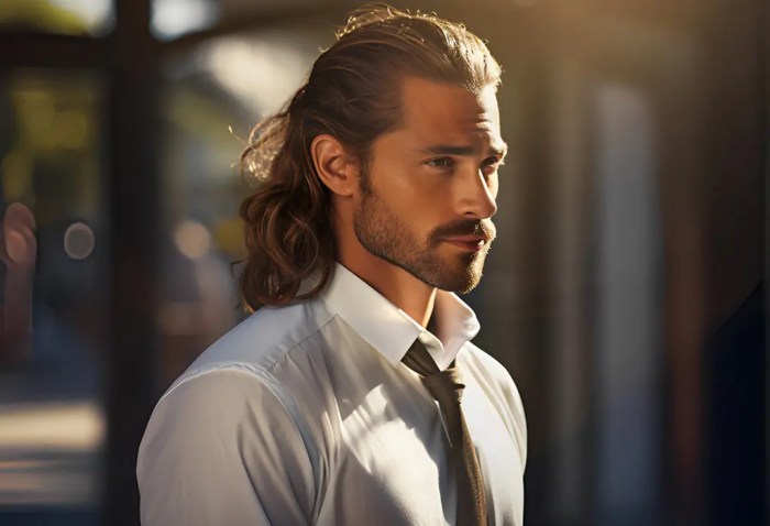 Hairstyles men for long hair