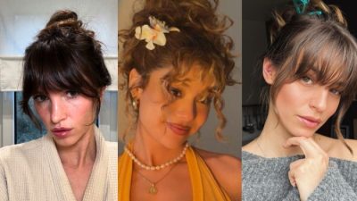 Messy bun hairstyles for long hair