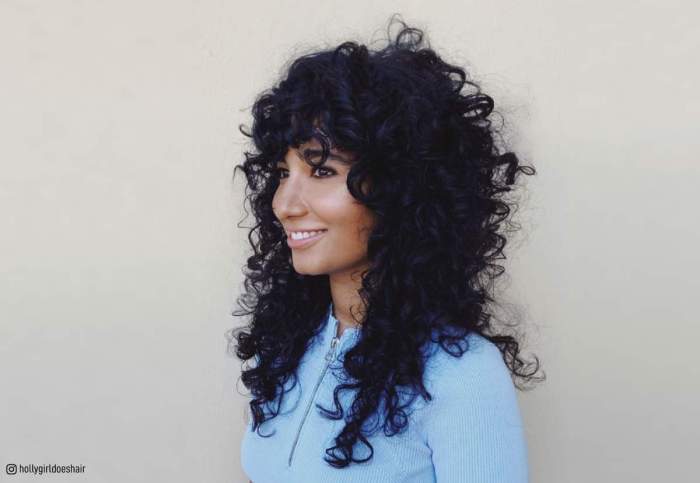 Shag hairstyles for curly hair