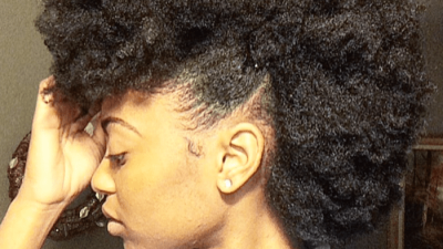 Hairstyles for natural short 4c hair