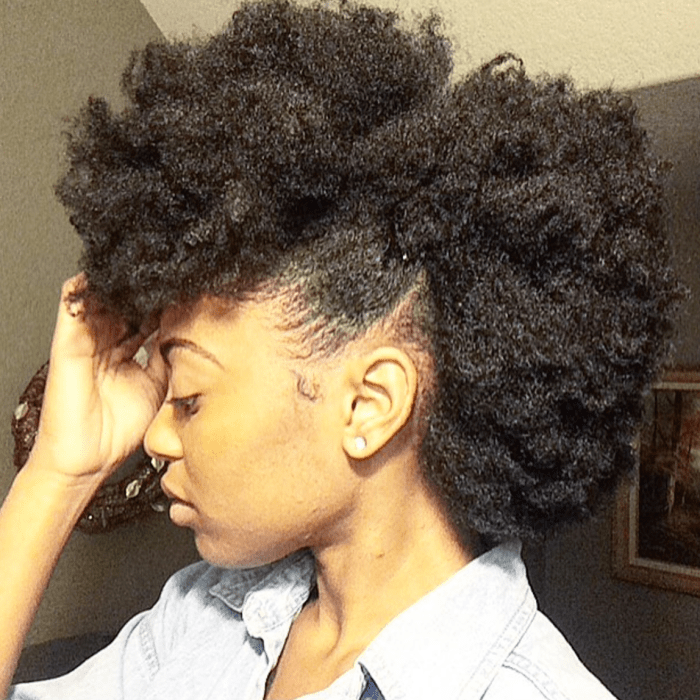 Hairstyles for natural short 4c hair