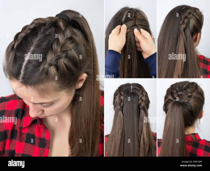 Step by step easy hairstyles for long hair