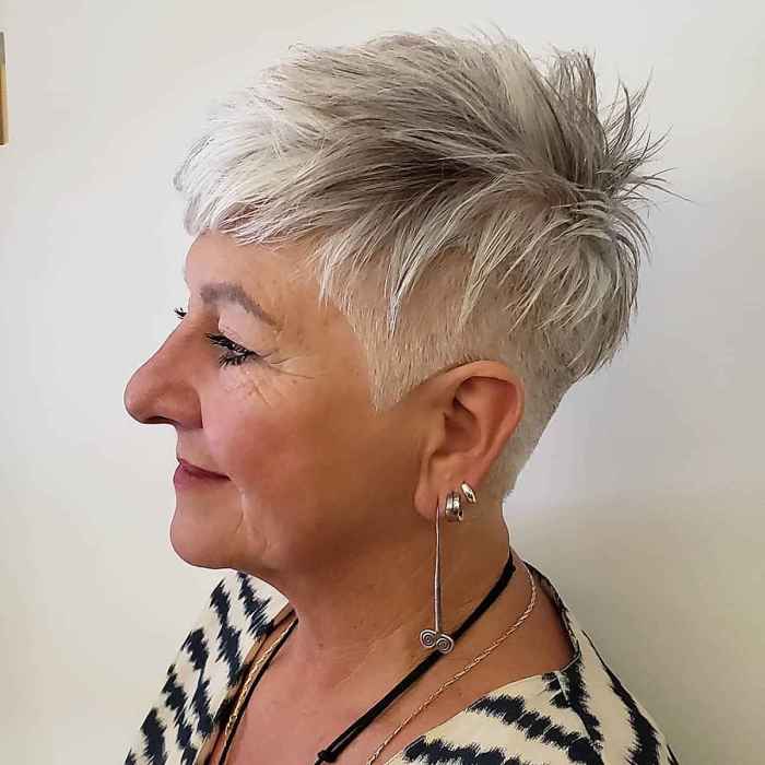 Short hairstyles for thin hair over 60