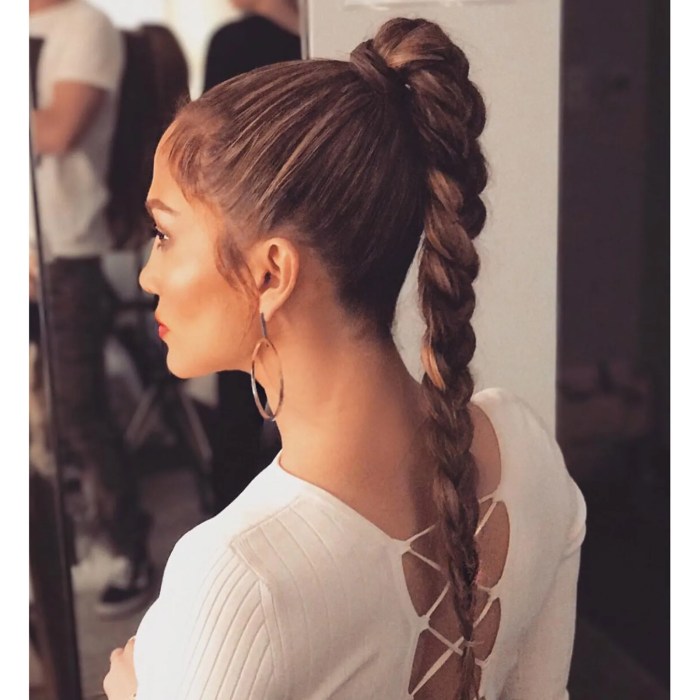 Ponytail hairstyles for long hair